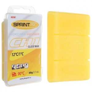 Мази скольжения SPRINT PRO, CH1 Yellow, (от +12 до +1°C), 60 г